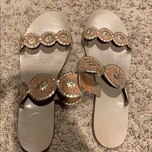 Jack Rogers gold 9.5